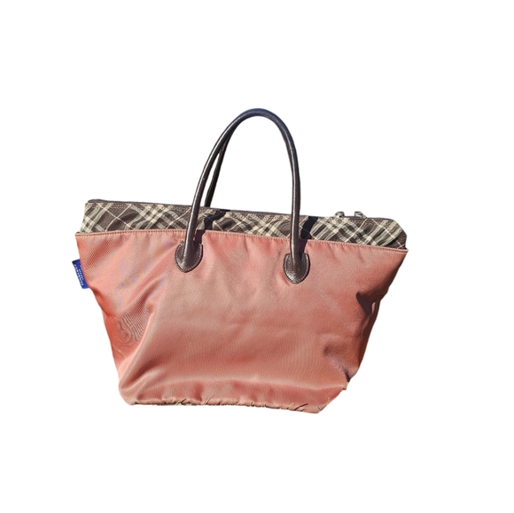 Burberry Blue Label XL Mauve Tote & COA - Picture 2 of 14